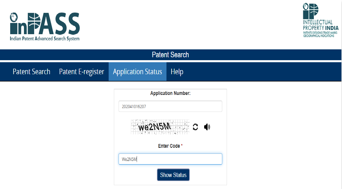 Indian Patent Office Verification